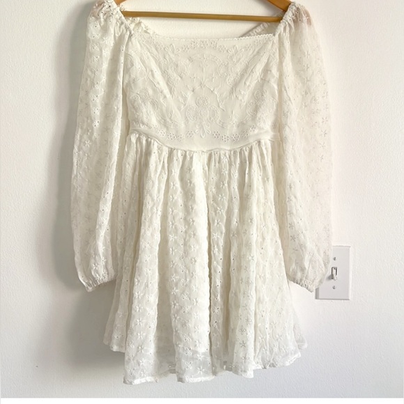 Free People Malina Mini Dress. NWOT. Sea salt - Picture 5 of 10